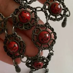 Vintage | Accessories | Vintage Barrette With Faux Red  display picture 2